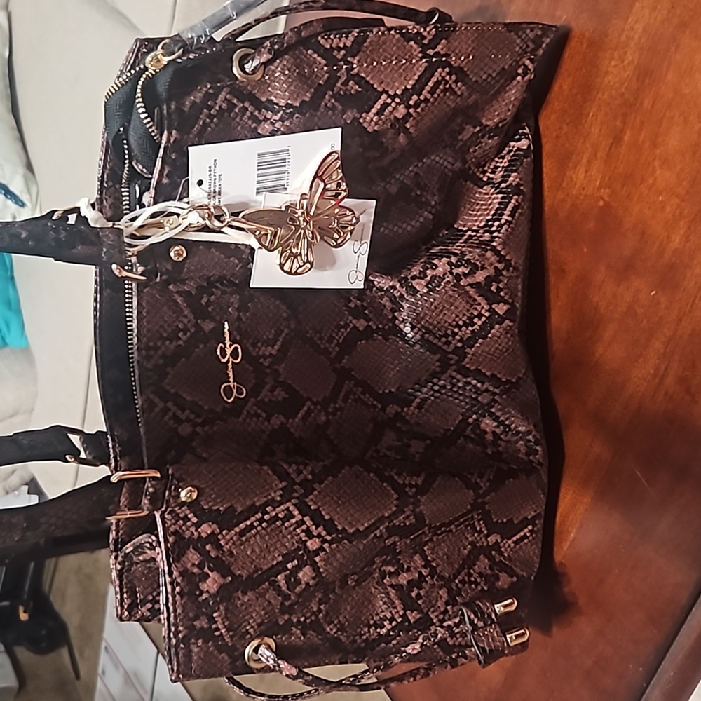 JESSICA SIMPSON,animal print shoulder bag,nwt